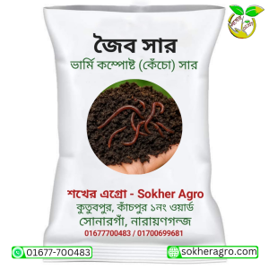 Vermicompost or earthworm fertilizer ভার্মি কম্পোষ্ট বা কেঁচো সার